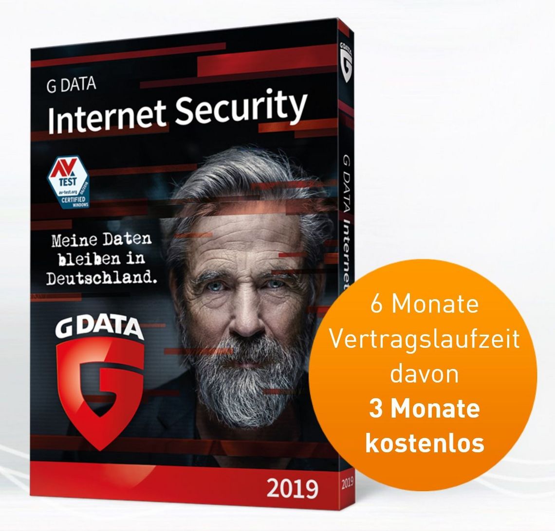 Abbildung Sicherheitspaket G DATA Internet Security mit Angebot