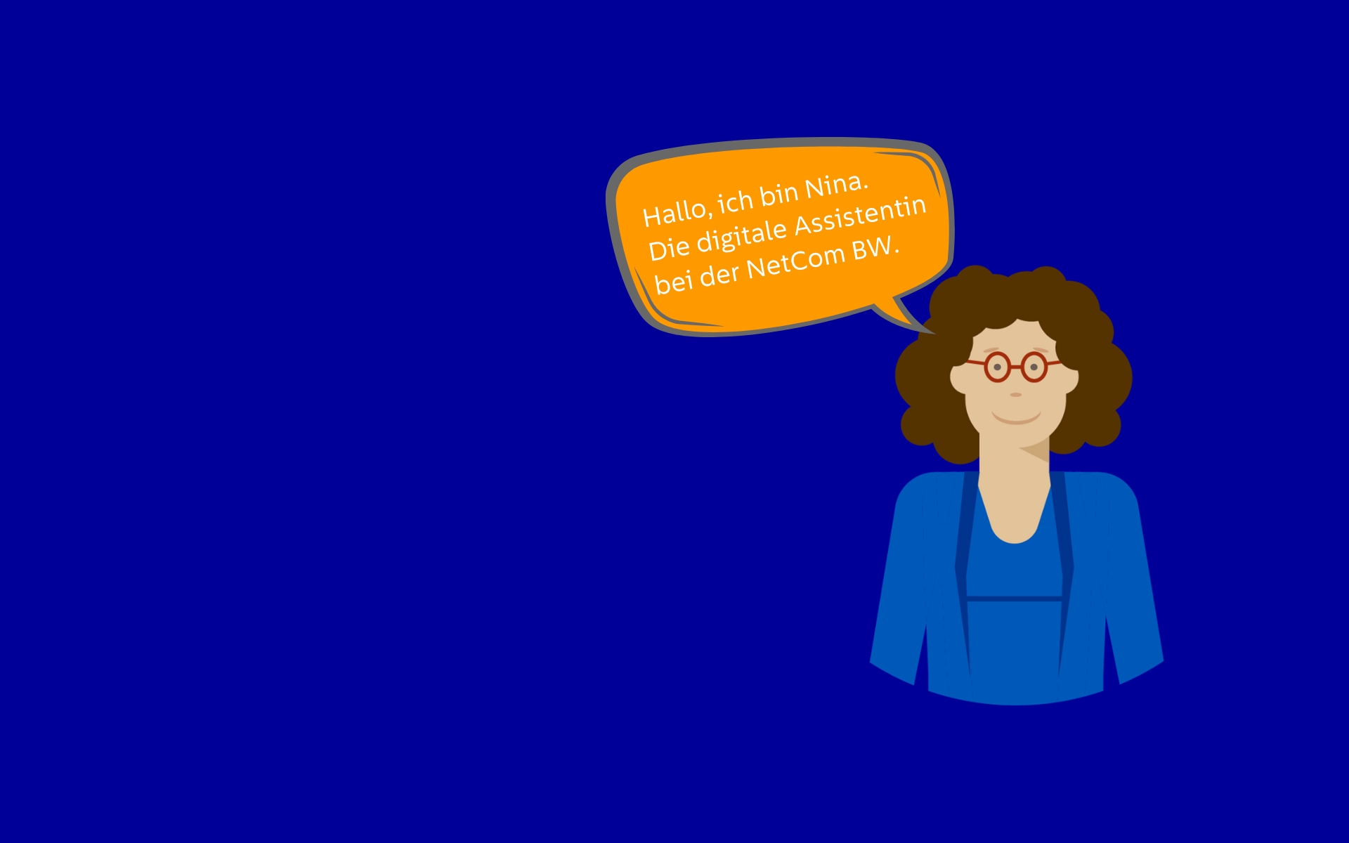 Bild des Chatbots Nina, die digitale Assistentin der NetCom BW